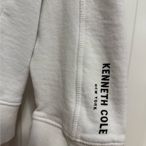 Kenneth Cole Cream Zip-Up Men's Sweater - Picture 2 of 4